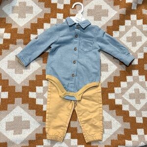 Little Lad Blue and Tan Set